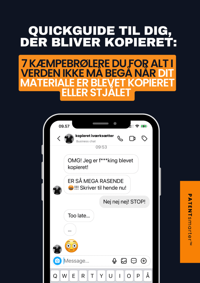 Forside af: 7 kæmpebrølere du for alt i verden ikke må begå når dit onlinemateriale er blevet kopieret eller stjåletover en sms-samtale på dansk om en reaktion på en kopi, stop ulovlige online-kopier