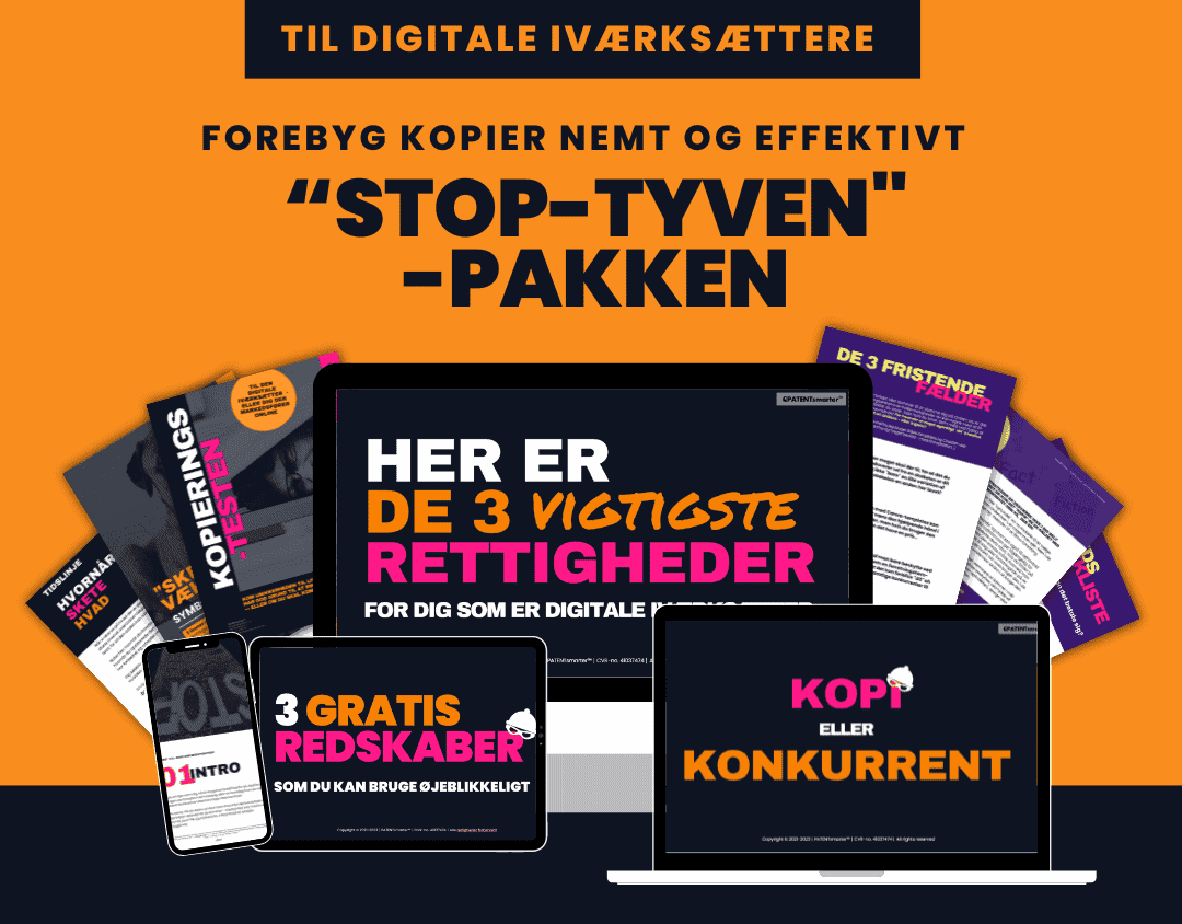 Er du færdig med de 3 trin til at finde dine værdigenstande, der skal beskyttes? Stop tyven pakken image - begynd at bruge de værktøjer, der beskytter dine digitale aktiver og produkter