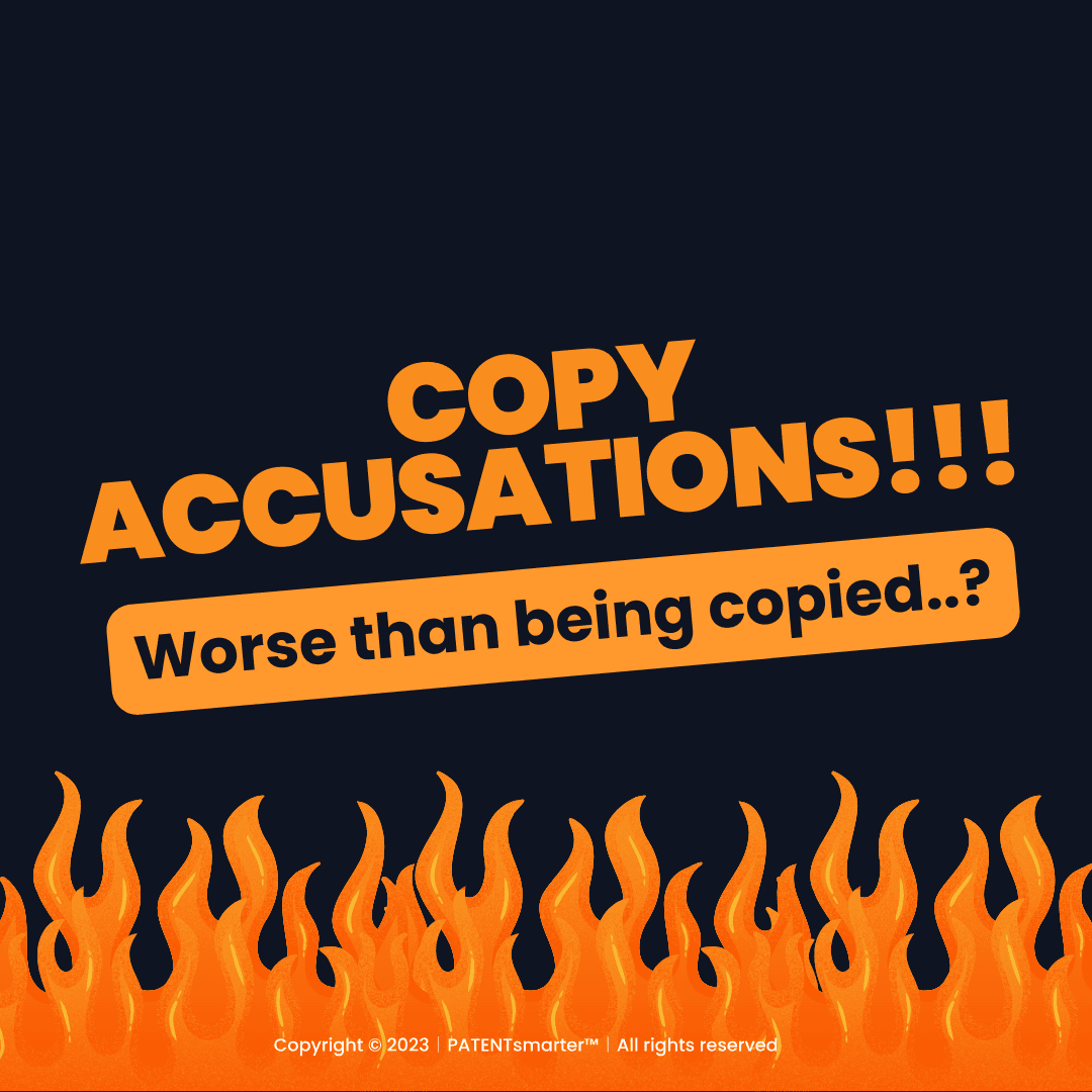 You may not think about that a good copy defense (avoiding that others choose you as a copy-victim) also can be what keeps you free of fake or improper copy accusations! Copyaccusations can be worse for your business than being copied.